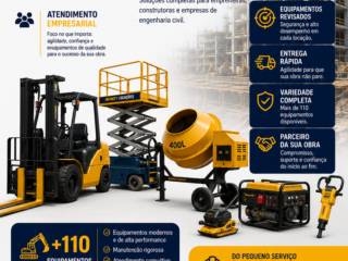 Equipamentos de Confiança para Sua Obra Não Parar