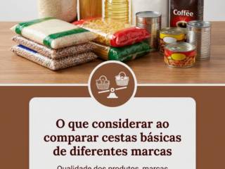 O que considerar ao comparar cestas básicas de diferentes marcas