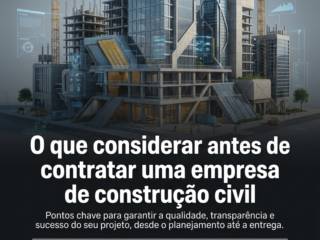 O que considerar antes de contratar uma empresa de construção civil