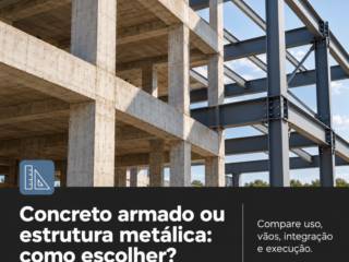 Concreto armado ou estrutura metálica: como escolher?