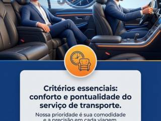 Critérios essenciais: conforto e pontualidade do serviço de transporte