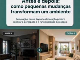Antes e depois: como pequenas mudanças transformam um ambiente