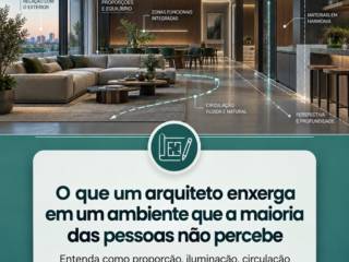 O que um arquiteto enxerga em um ambiente que a maioria das pessoas não percebe?