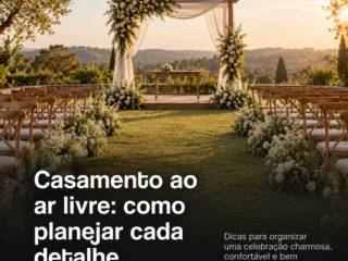 Casamento ao ar livre: como planejar cada detalhe