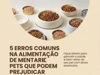 5 Erros Comuns Na Alimentação De Pets Que Podem Prejudicar A Saúde