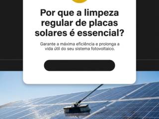 Por que a limpeza regular de placas solares é essencial?