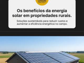 Os benefícios da energia solar em propriedades rurais.