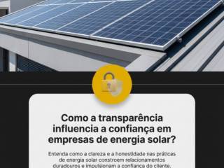 Como a transparência influencia a confiança em empresas de energia solar?