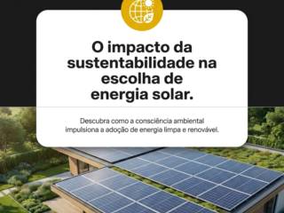 O impacto da sustentabilidade na escolha de energia solar.
