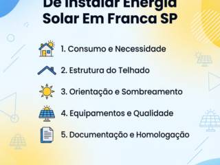 O Que Avaliar Antes De Instalar Energia Solar Em Franca SP