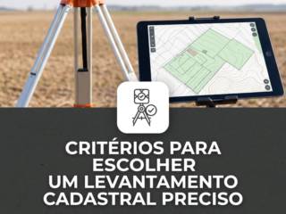 Critérios para escolher um levantamento cadastral preciso