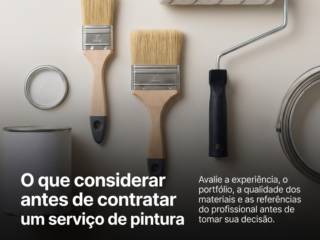 O que considerar antes de contratar um serviço de pintura
