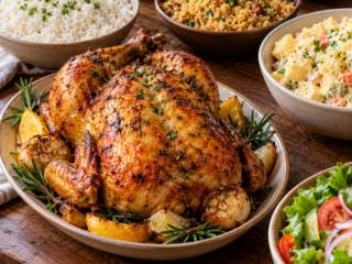 Como escolher os acompanhamentos do frango assado?