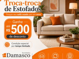 Renove sua sala com a campanha Troca-troca de Estofados