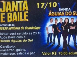 Jantar, baile e muita música com a Banda Águias do Sul!