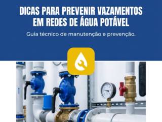 Dicas para prevenir vazamentos em redes de água potável