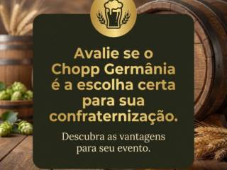 Avalie se o Chopp Germânia é a escolha certa para sua confraternização