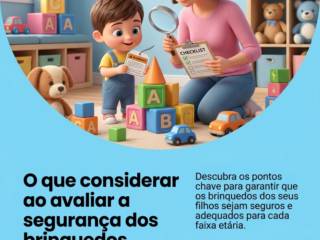 O que considerar ao avaliar a segurança dos brinquedos