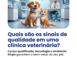 Quais são os sinais de qualidade em uma clínica veterinária?