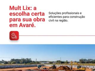 Mult Lix: a escolha certa para sua obra em Avaré