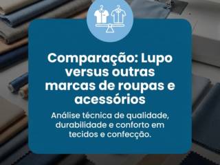 Comparação: Lupo versus outras marcas de roupas e acessórios