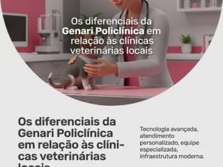 Os diferenciais da Genari Policlínica em relação às clínicas veterinárias locais