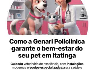 Como a Genari Policlínica garante o bem-estar do seu pet em Itatinga