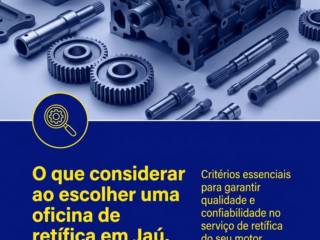 O que considerar ao escolher uma oficina de retífica em Jaú