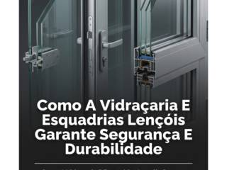 Como A Vidraçaria E Esquadrias Lençóis Garante Segurança E Durabilidade