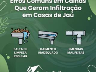 Erros Comuns em Calhas Que Geram Infiltração em Casas de Jaú