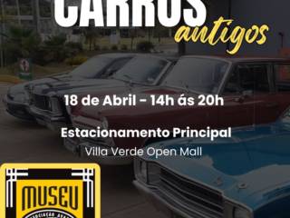 18 de Abril em Avaré: Exposição de Carros Antigos das 14h às 20h no Villa Verde Open Mall