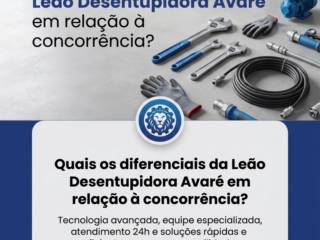 Quais os diferenciais da Leão Desentupidora Avaré em relação à concorrência?