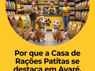 Por que a Casa de Rações Patitas se destaca em Avaré