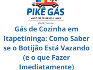Gás de Cozinha em Itapetininga: Como Saber se o Botijão Está Vazando (e o que Fazer Imediatamente