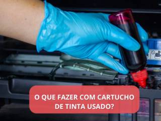 O que fazer com cartucho de tinta usado?