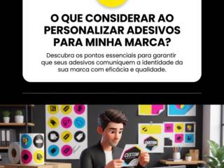 O que considerar ao personalizar adesivos para minha marca?
