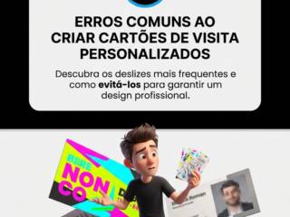 Erros comuns ao criar cartões de visita personalizados