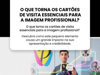 O que torna os cartões de visita essenciais para a imagem profissional?