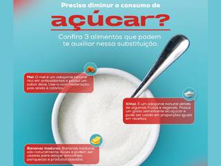 Precisa diminuir o consumo do açúcar ?
