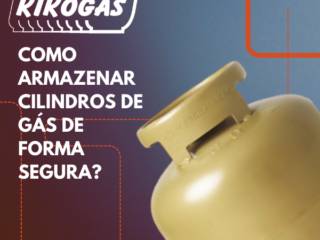 Como armazenar cilindros de gás de forma segura?