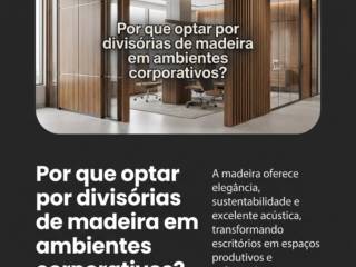 Por que optar por divisórias de madeira em ambientes corporativos?
