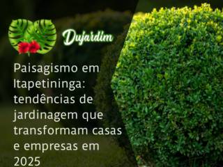 Paisagismo em Itapetininga: tendências de jardinagem que transformam casas e empresas em 2025