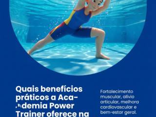 Quais benefícios práticos a Academia Power Trainer oferece na hidroginástica?