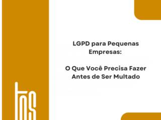 LGPD para Pequenas Empresas: O Que Você Precisa Fazer Antes de Ser Multado
