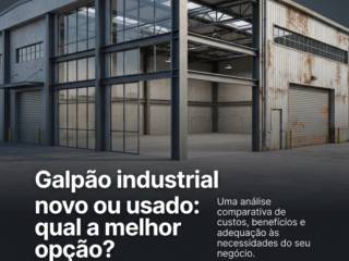 Galpão industrial novo ou usado: qual a melhor opção?