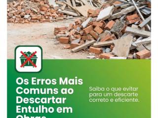 Os Erros Mais Comuns ao Descartar Entulho em Obras