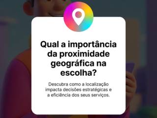 Qual a importância da proximidade geográfica na escolha?