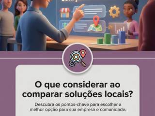 O que considerar ao comparar soluções locais?