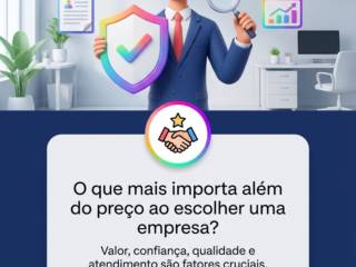 O que mais importa além do preço ao escolher uma empresa?