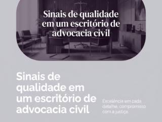 Sinais de qualidade em um escritório de advocacia civil